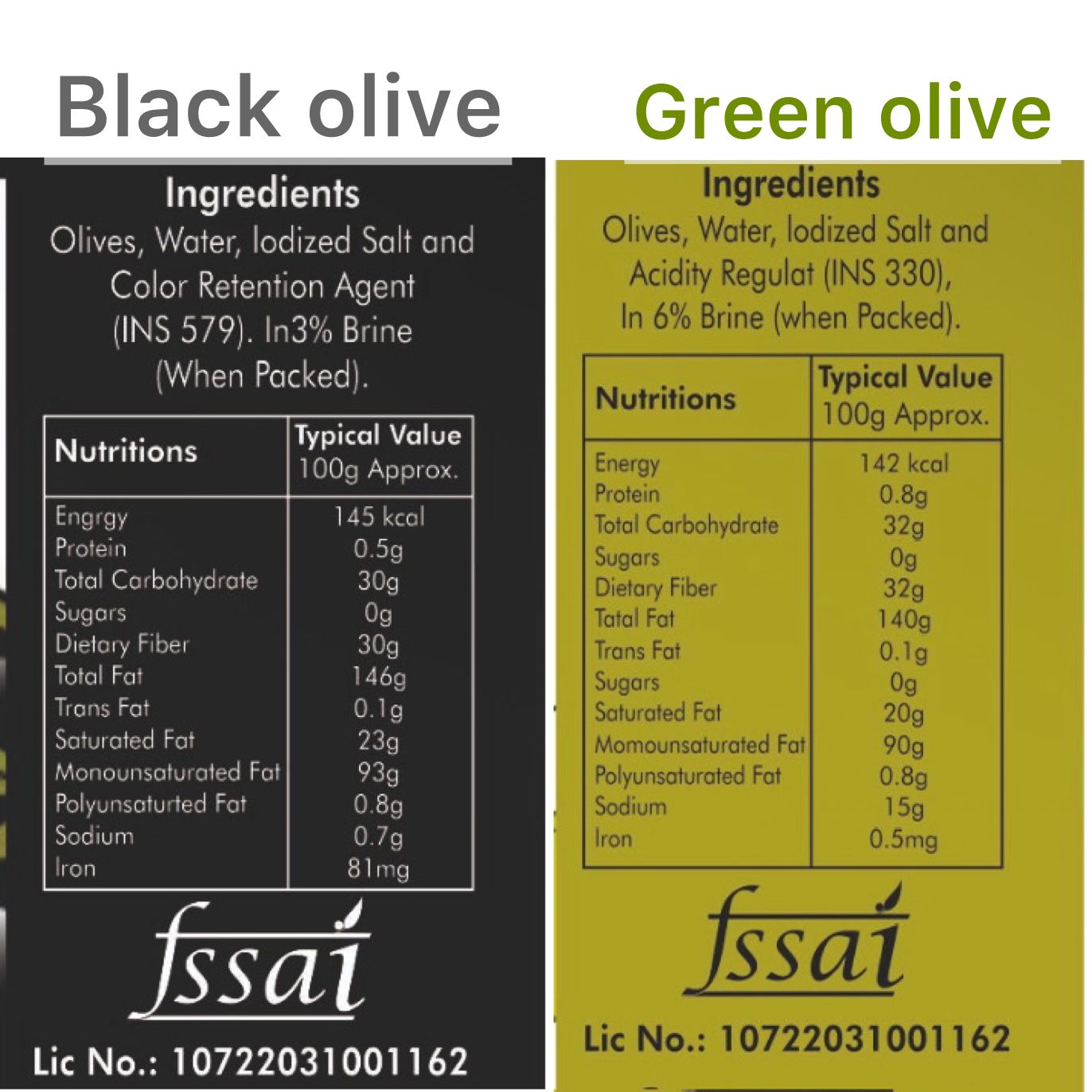 GreenPiece Black olive and green olive 230ml