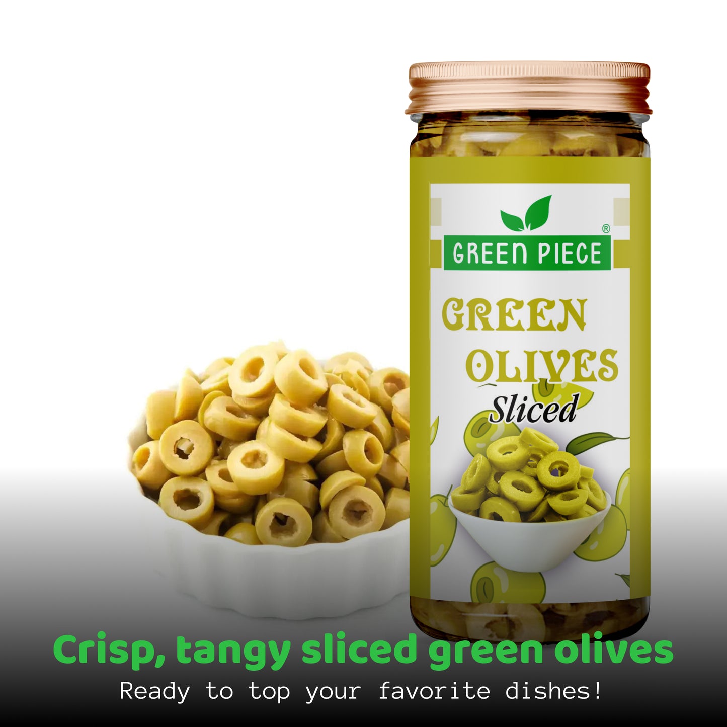 GreenPiece Black olive and green olive 230ml