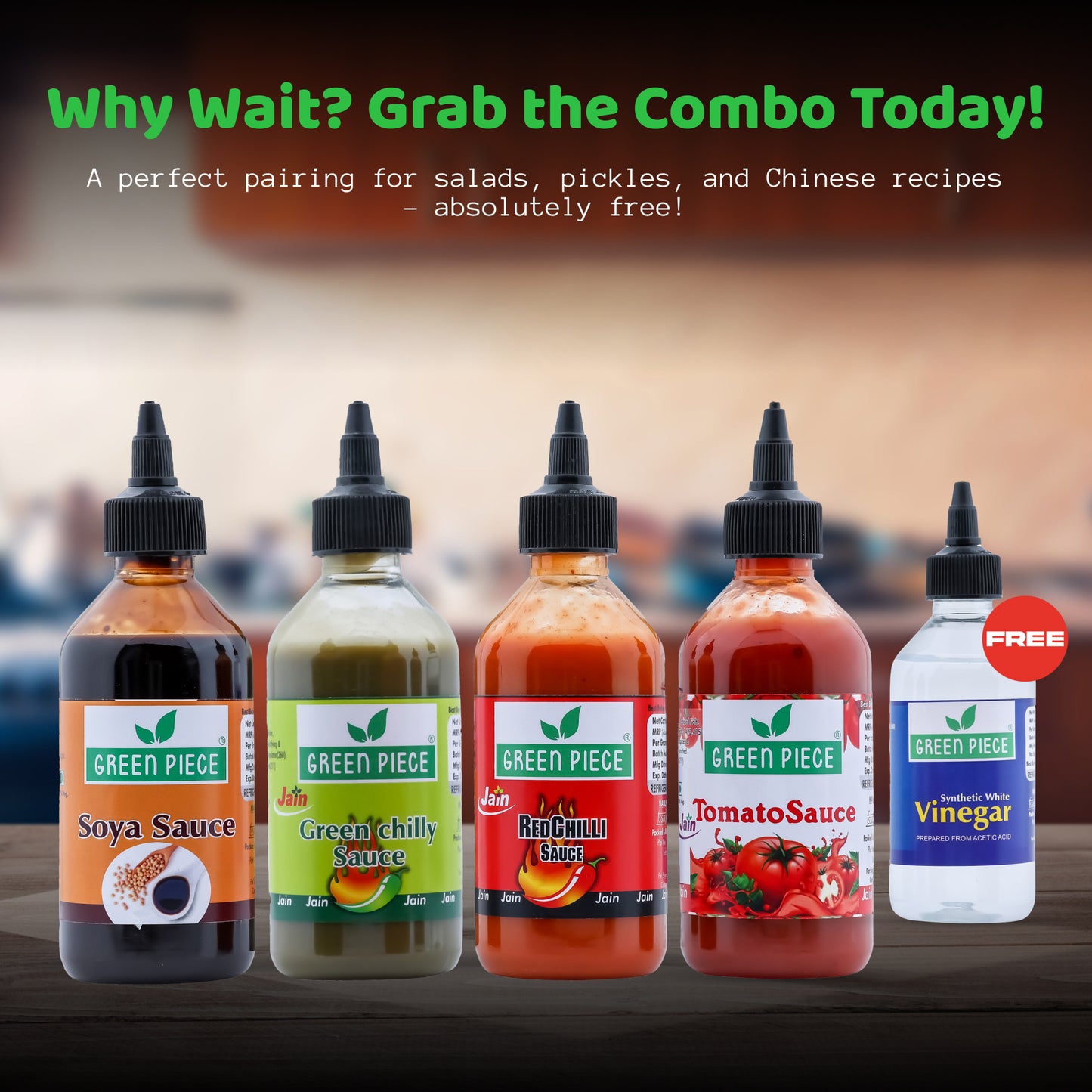 Green Piece Sauce Combo Pack